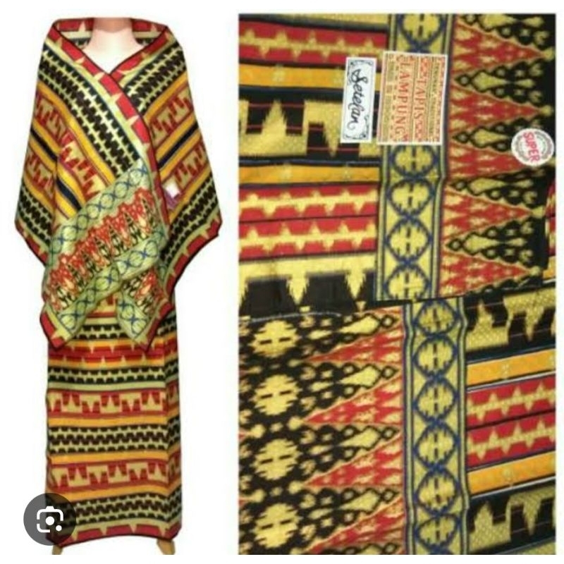 Kain tapis LAMPUNG cap prada songket setelan selendang + sarung
