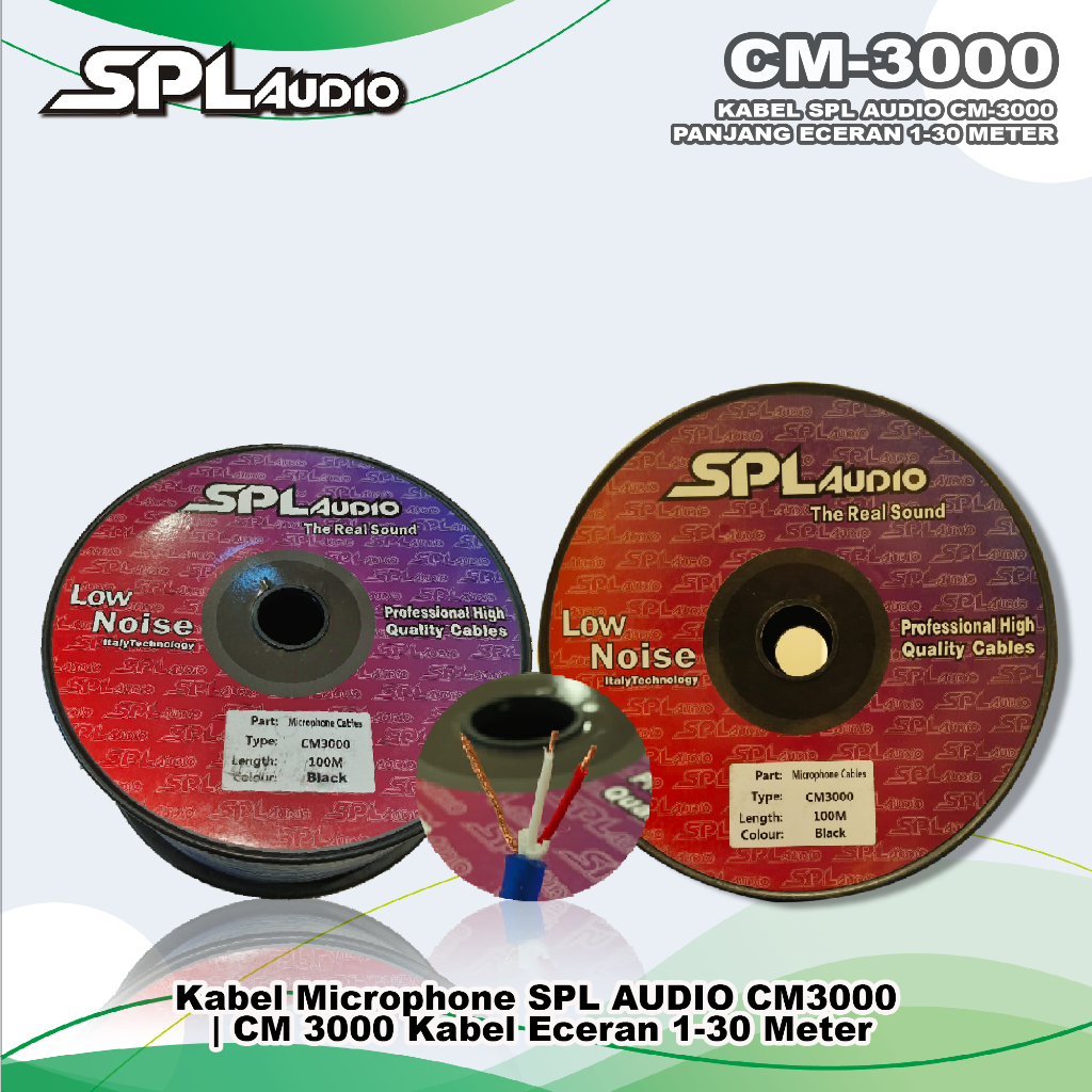Kabel Microphone SPL AUDIO CM 3000 | CM-3000 Eceran 1-5 Meter Original