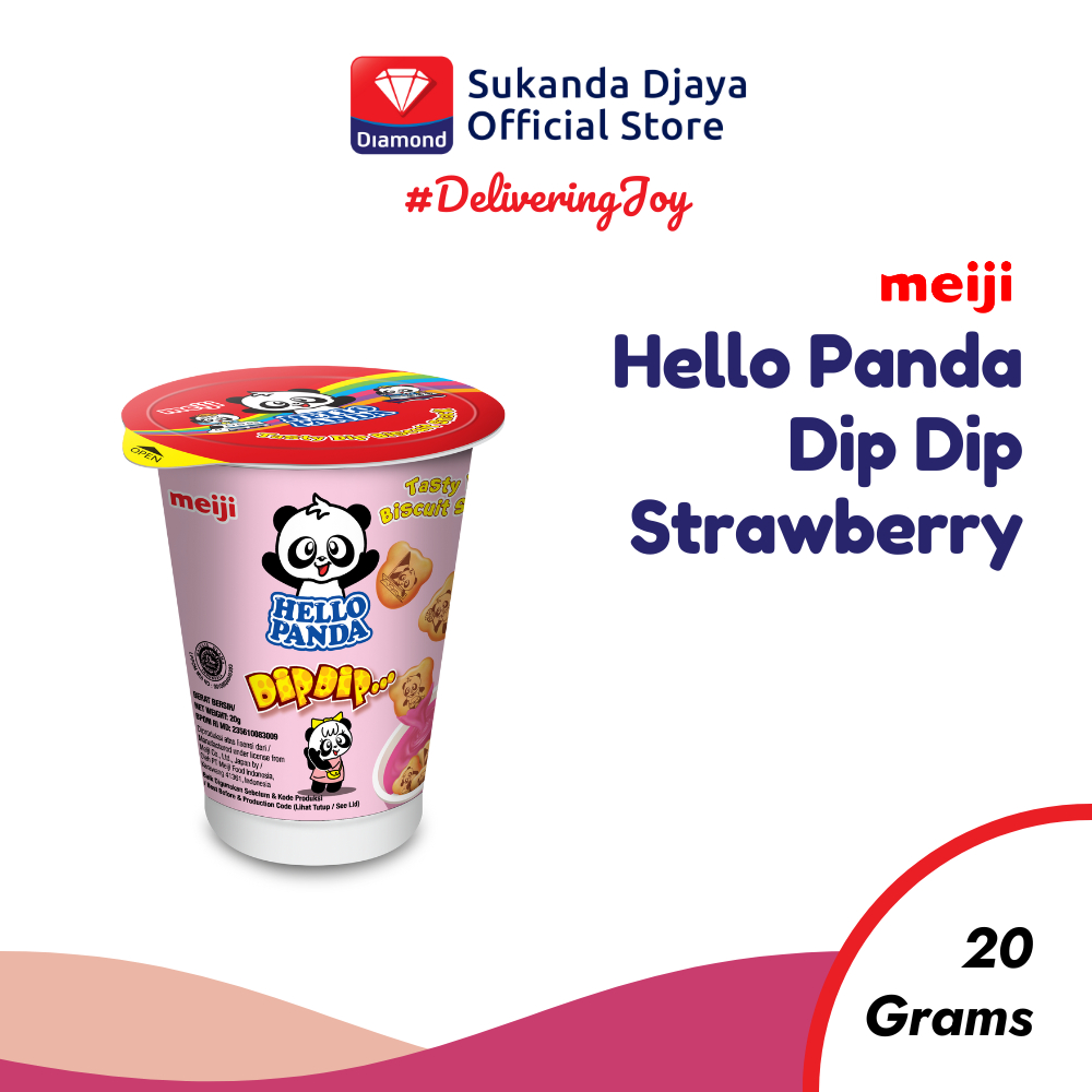 

Meiji Hello Panda Biskuit Dip Dip Strawberry Snack Ringan 20 Gr