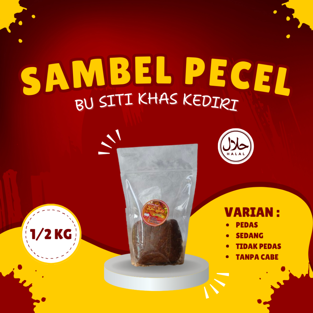 

[BISA COD] 1/2 KG SAMBEL PECEL SANGRAI BU SITI KHAS KEDIRI
