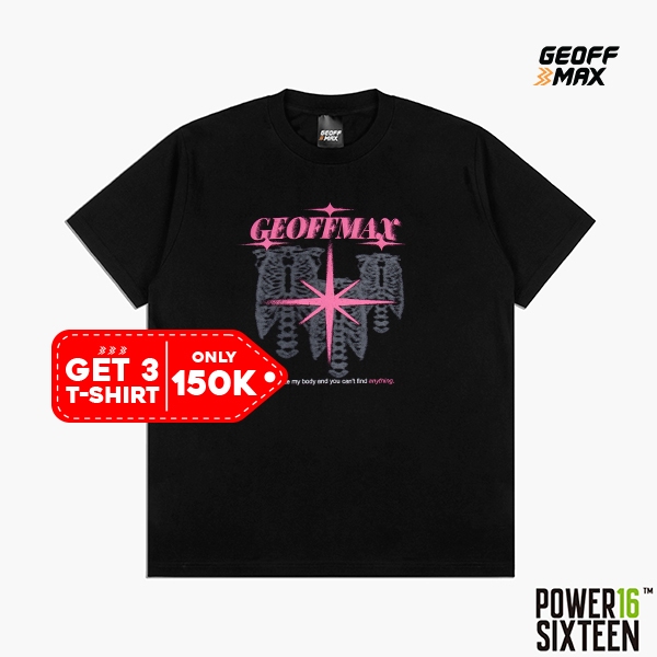 COD Geoff Max - Heavyweight 16s (Power16) - Torax SS 16 Black Baju Kaos Pria Wanita Tshirt Unisex Ov