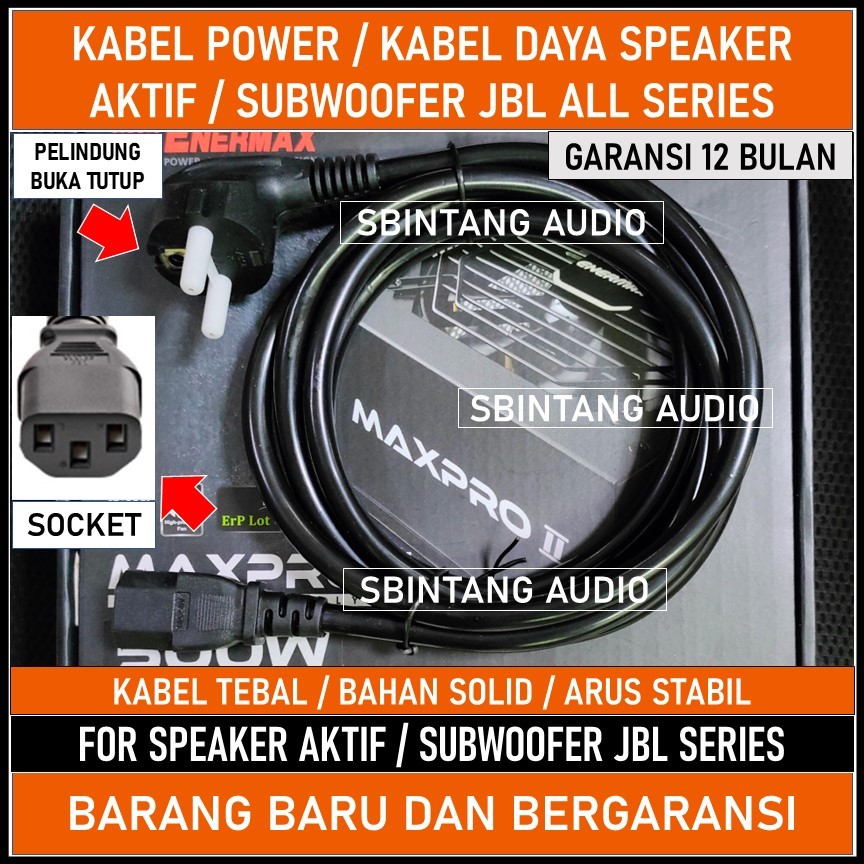 Kabel power subwoofer JBL PASION JBL EON JBL SRX terbaru