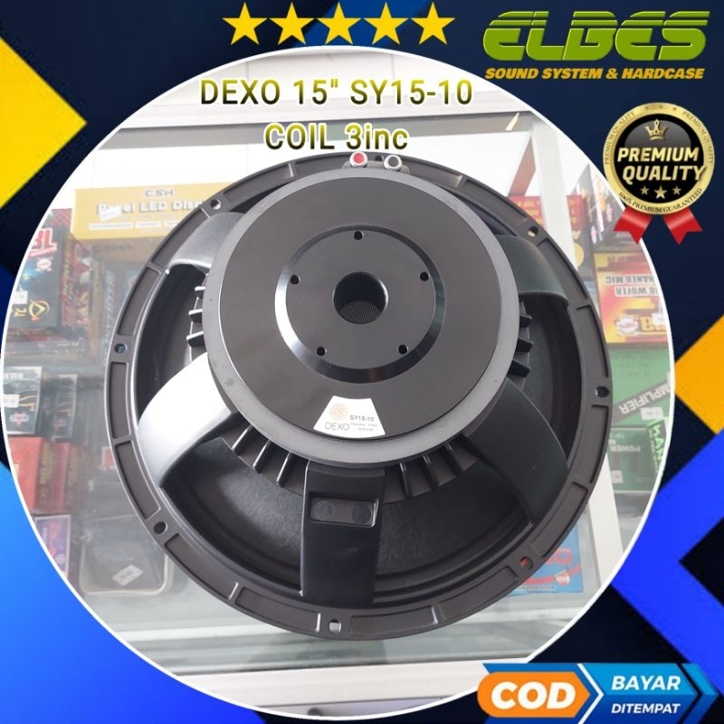 SPEAKER DEXO 15IN SY15-10 SY1510 VOICE COIL 3IN MIDLOW