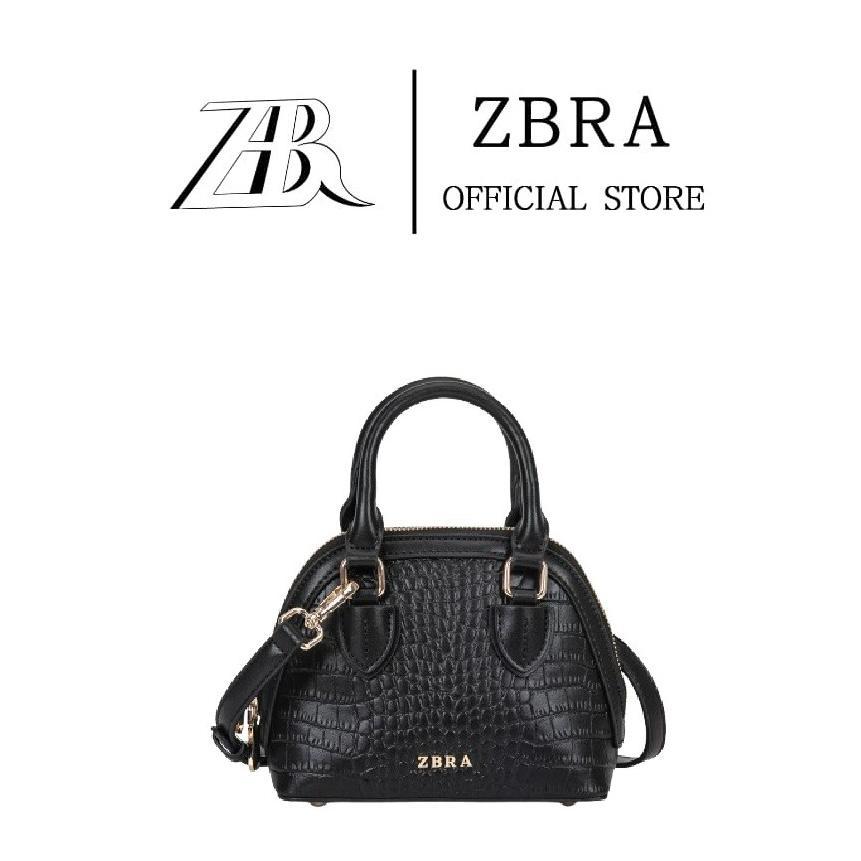 ZBRA Clarie Bag Tas Selempang Wanita Import Handbag  Slingbag Original Branded Hitam Croco-Y #8834
