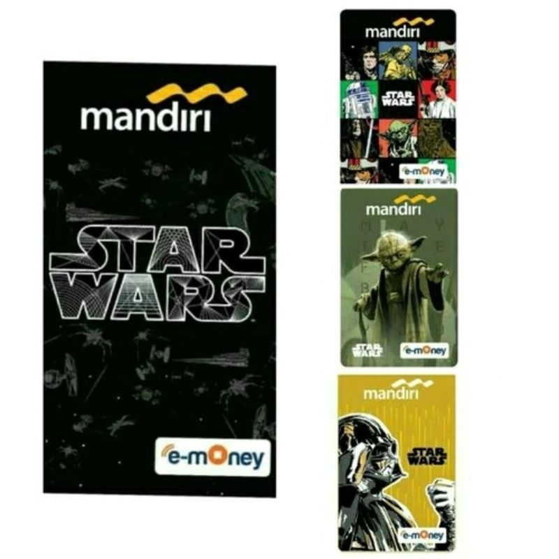 Mandiri e-Money STAR WARS Original Like eTOLL Flazz Tapcash or Brizzi