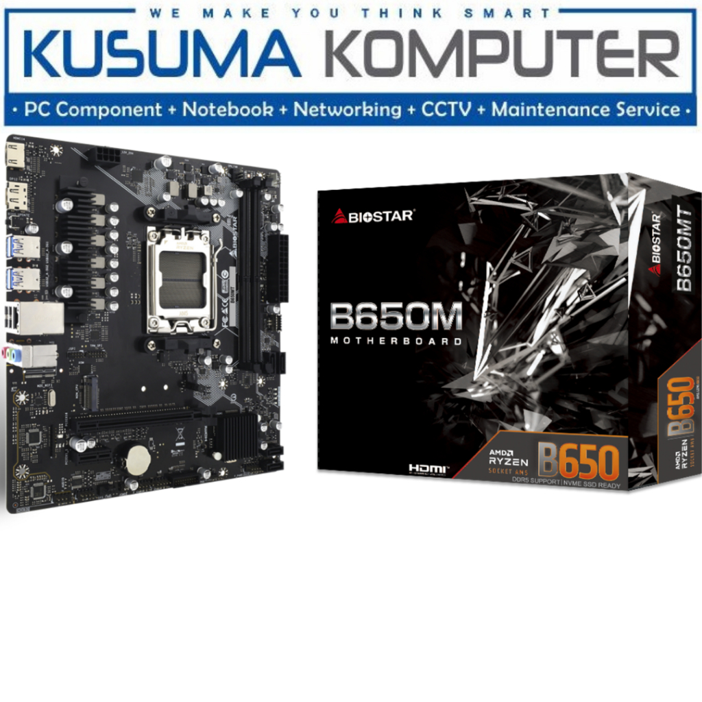 Biostar B650MT Motherboard AMD B650 AM5 DDR5 Micro ATX