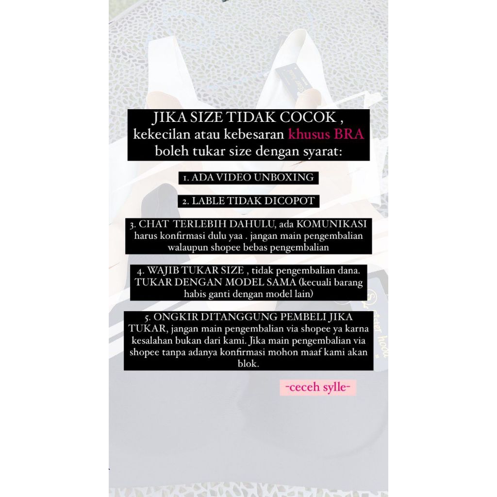 Bra Seamless Sisterhood S900 Cup C Kain Katun