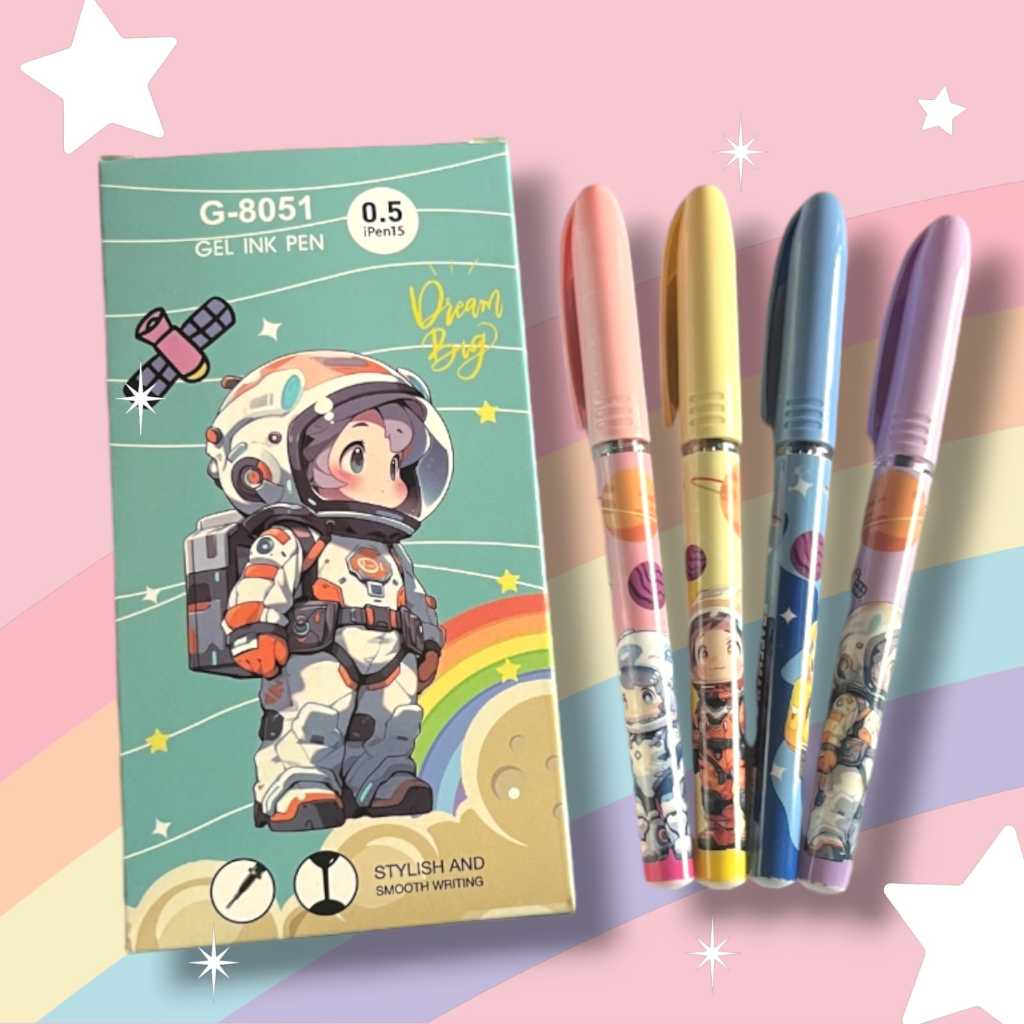 

Pulpen Gel YOUMEI G-8051 big dream astronot (12pc)