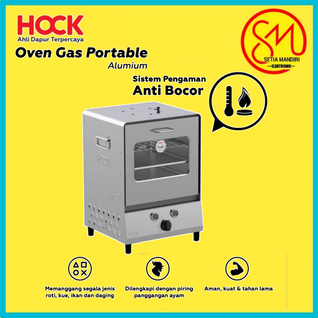 Hock Oven Gas Portable Stainless Steel HO-GS103