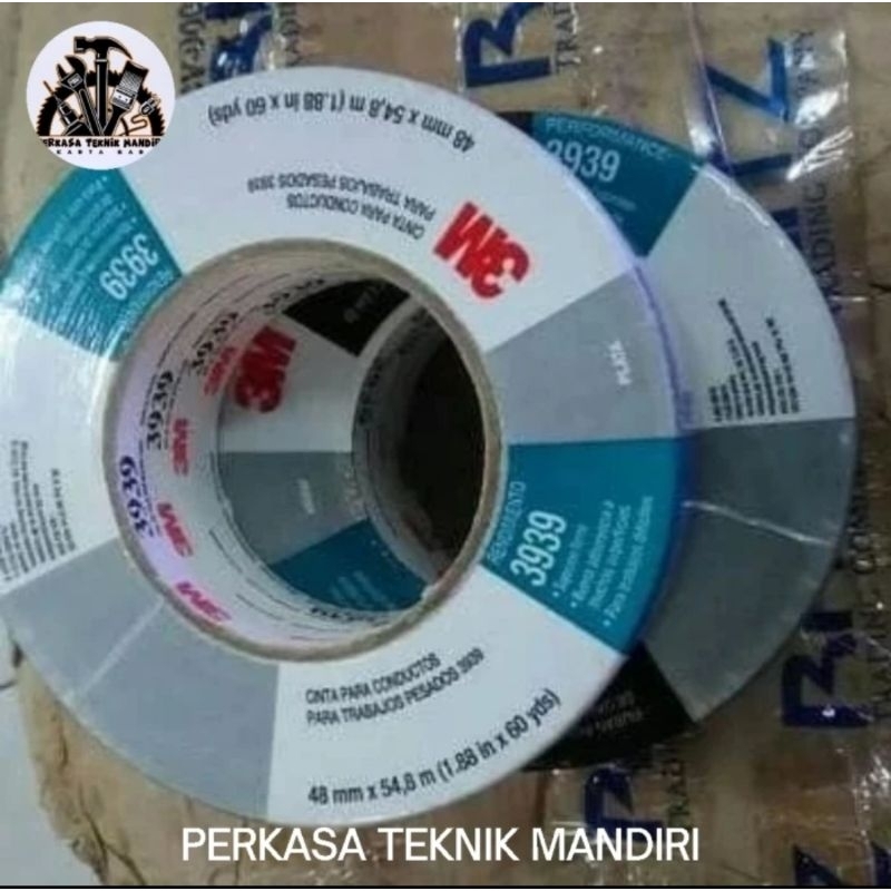 3939 Duct Tape 3M Lakban Kain 3M Heavy Duty Warna Abu-Abu