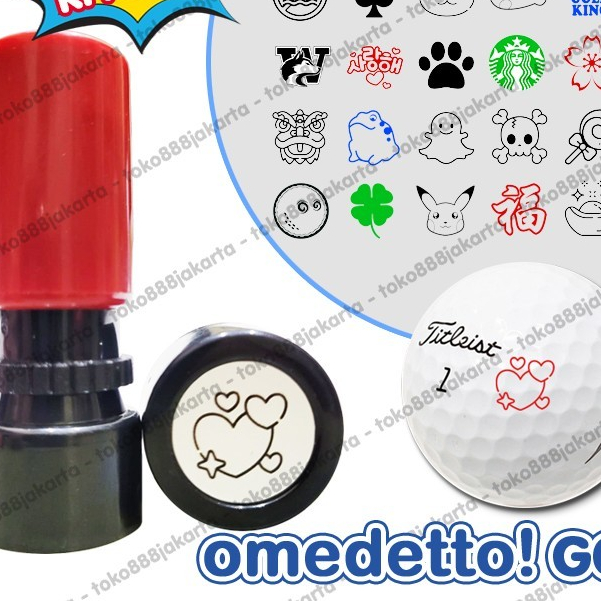 

GOLF BALL STAMP 100+ DESIGNS STEMPEL BOLA HIGH QUALITY OMEDETTO 91-120