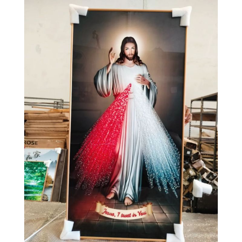 lukisan Porcelain Diamond 5d gambar Yesus Kristus