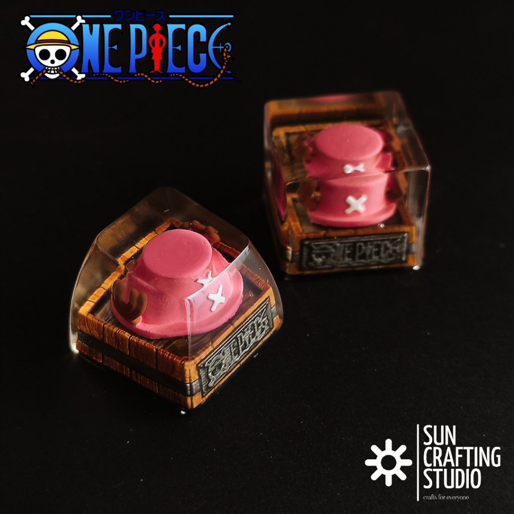Artisan Keycap One Piece Custom Keyboard Keycaps Anime Chopper Pink