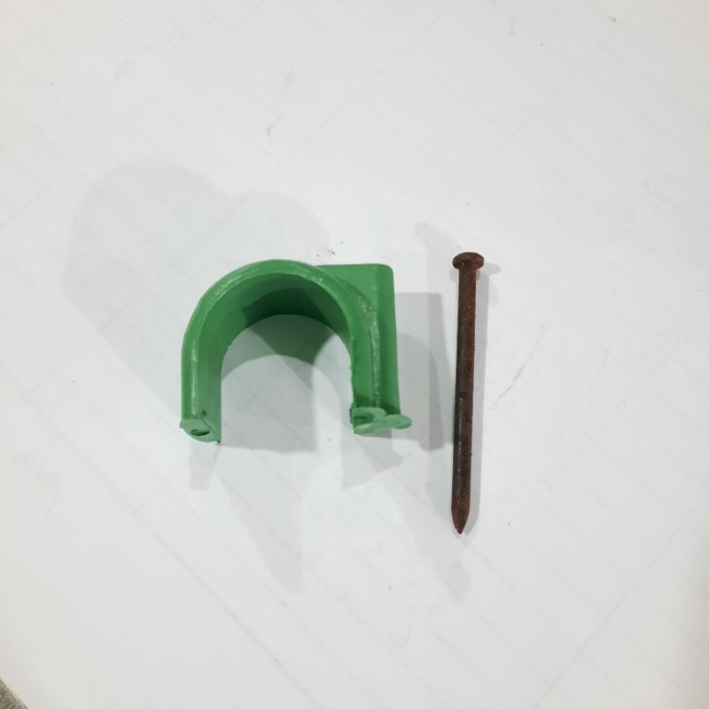 FREE PAKU - Klem Plastik untuk Pipa ukuran 1/2 inch / Klem Pipa ½" / Klem Plastik Pipa PVC ½ inch