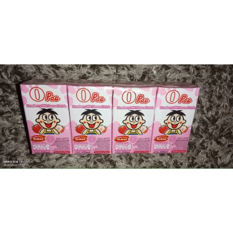 

Susu O Pao rasa strawberry isi 4pcs
