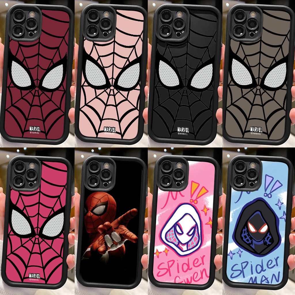 Casing HP Vivo y20g y20i Y20S Phone Case Trendy Marvel Spider-Man Anime Couple Case