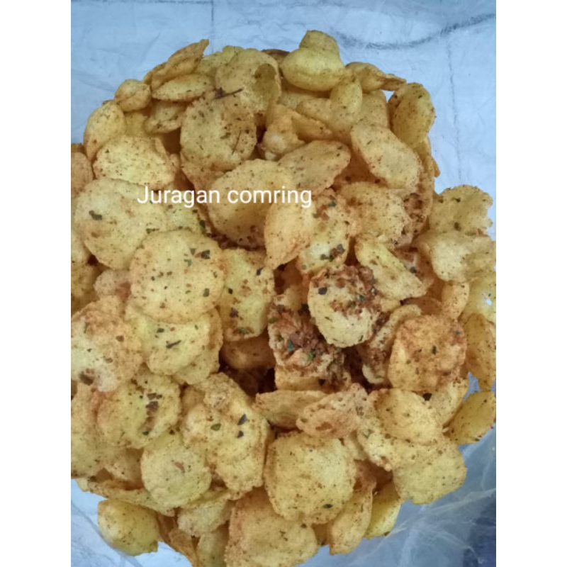 

Snack Cemilan KERIPIK COMRING SINGKONG/CEMILAN/MAKANAN RINGAN 250gr