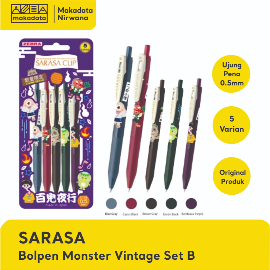 

SARASA BOLPEN/BULPOINT MONSTER VINTAGE SET B 0.5 (1 SET)