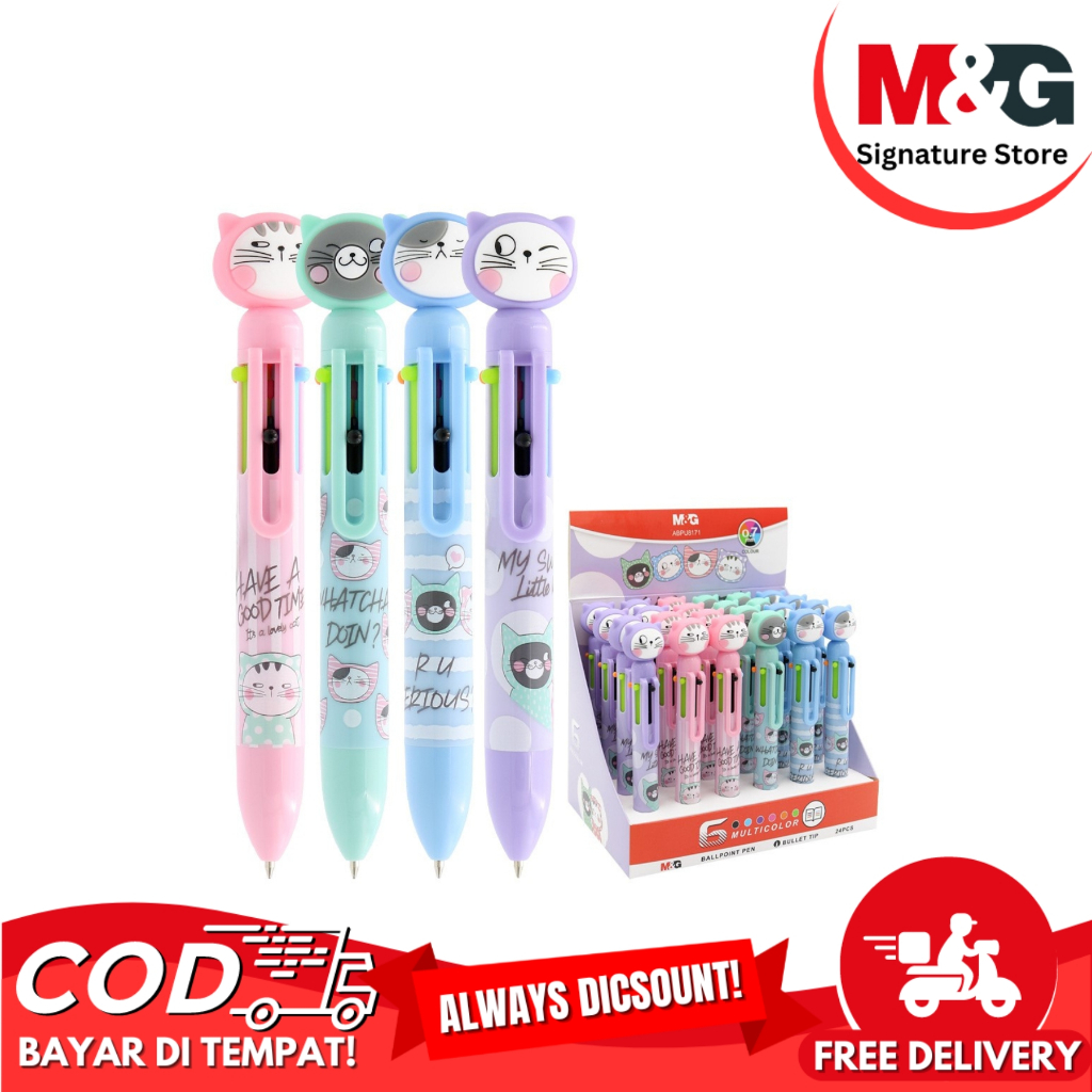 

Pulpen 6 Warna M&G So Many Cats Warna Pastel Pulpen Lucu 6 Warna Yang Berbeda #ABPU8171