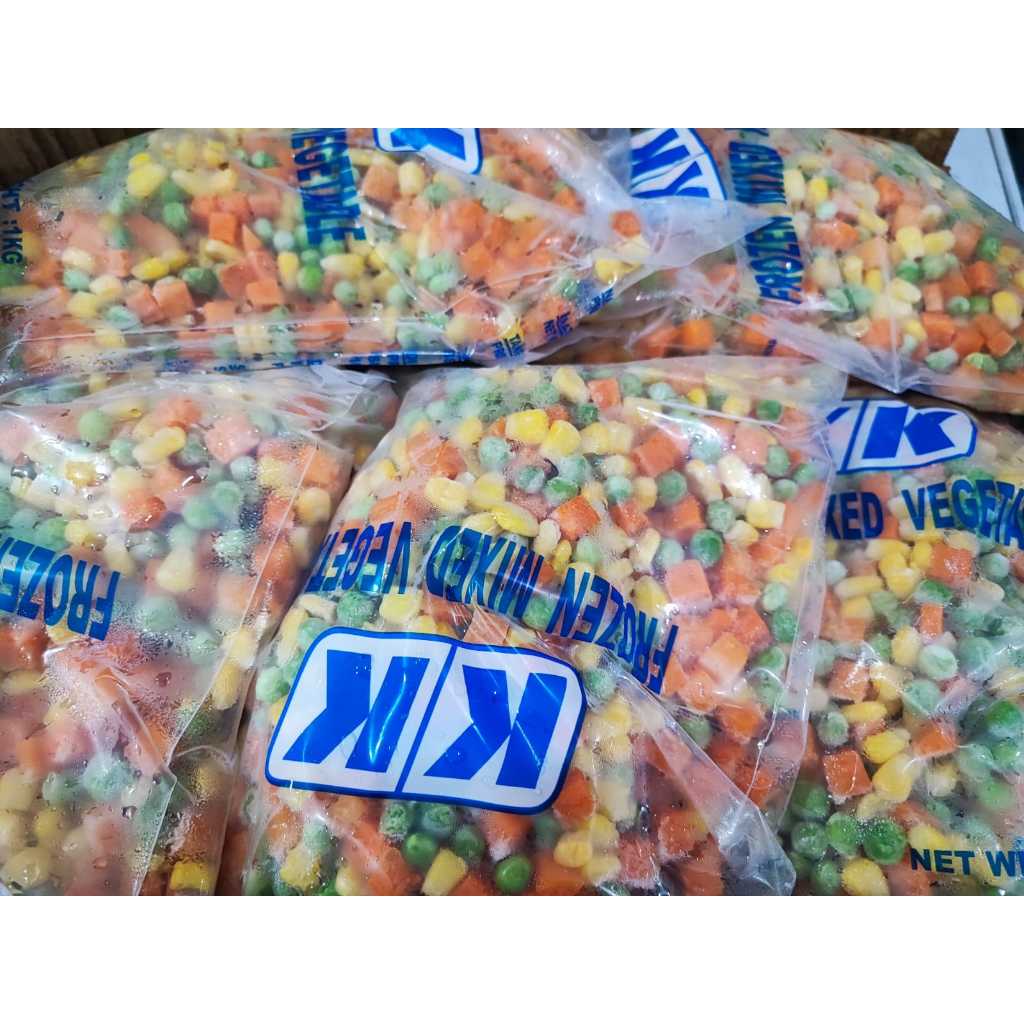 

Sayuran beku mix vegetables frozen 1 kg 3 ways 1000 gram import