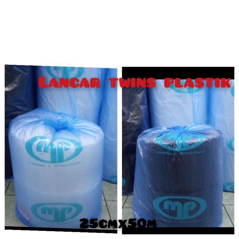 

Buble wrap MP berkualitas ukuran 25cmx50m bungkus biru/bungkus orange