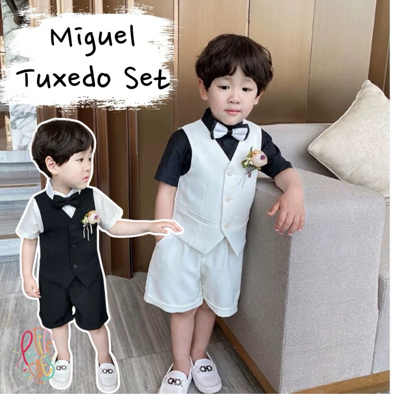 Miguel Tuxedo Set/ Setelan Anak Laki Laki/ Baju Pesta Anak Laki Laki/ Tuxedo Anak Laki Laki/ Jas Ana