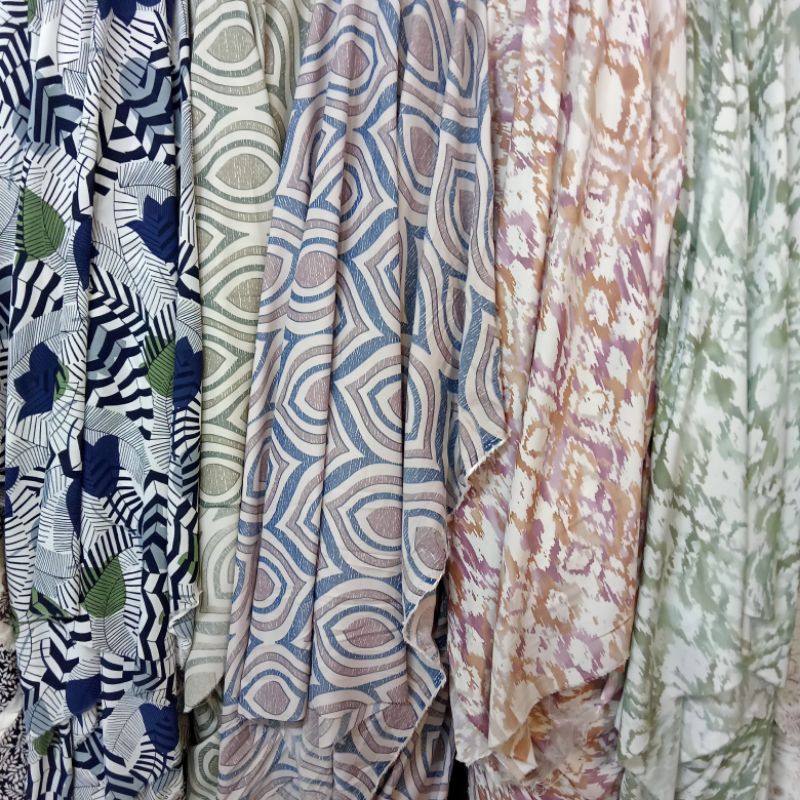 New Trend Kain Katun Madinah Korea - Kain Katun Madinah Motif - Kain Meteran Lqb | Harga Per Setenga