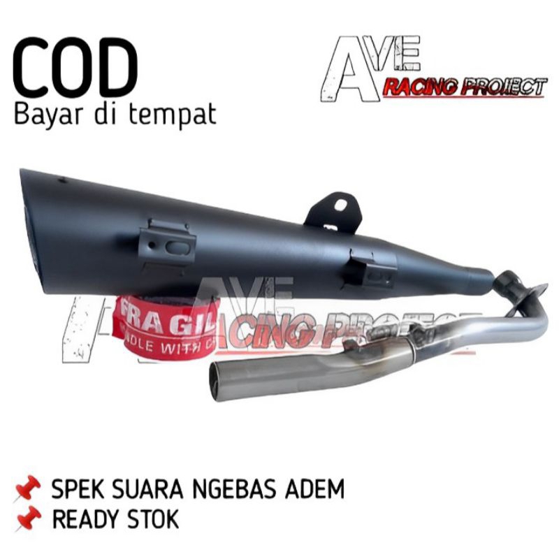 KNALPOT STANDAR RACING TSUKIGI KHARISMA KIRANA 125 SUPRA X125 LAMA SUPRA FIT NEW 100 ASTREA GRAND C7