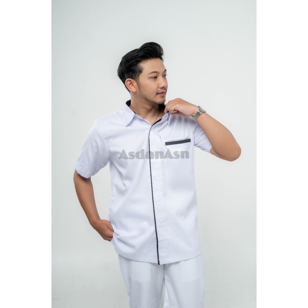 BAJU DINAS HITAM PUTIH / Baju Dinas Hitam Putih ASN PRIA