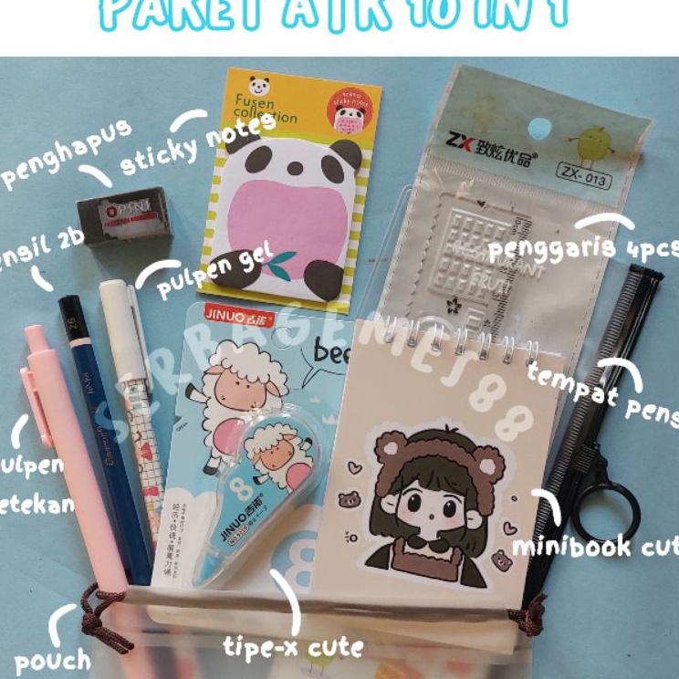 

Hot Diskon serbagemes88 SET ALAT TULIS LENGKAP 1 in 1 KARAKTER LUCU STATIONERY LENGKAP