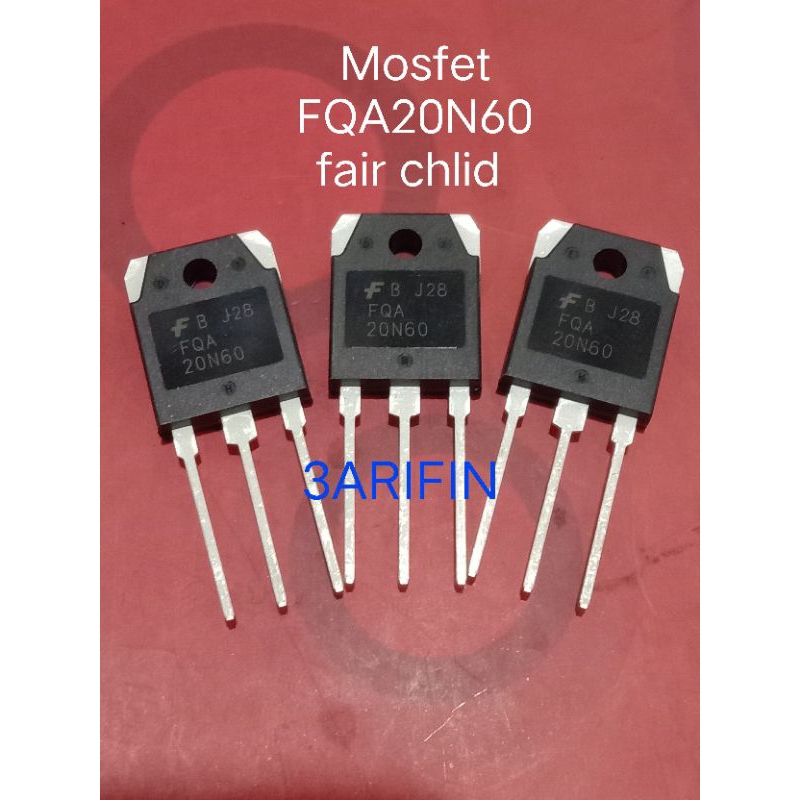 Transistor Mosfet 20N60 FQA besar kwalitas bagus