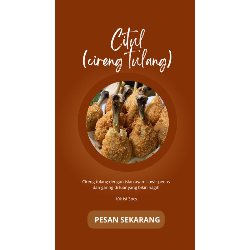 

CITUL(Cireng tulang)