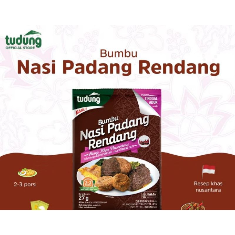 

TUDUNG BUMBU NASI PADANG RENDANG INSTANT