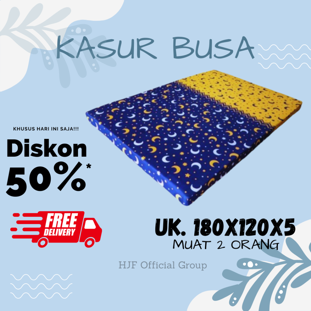 kasur busa ukuran 180x120x5 kasur busa muat 2 orang