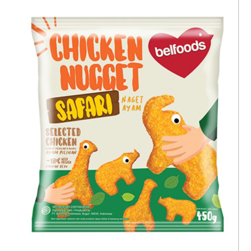 

Belfoods Chicken Nugget Safari 500gram