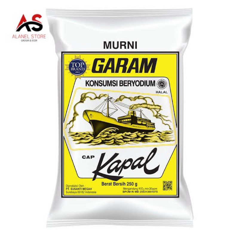 

Garam Cap Kapal Ukuran 250 gr