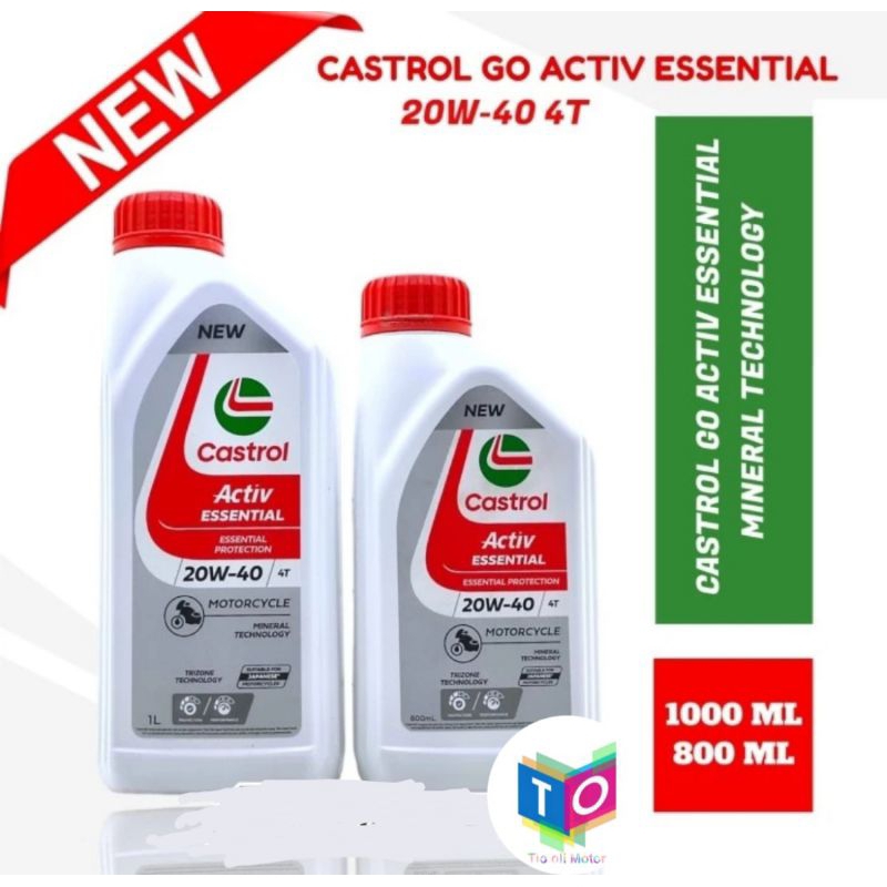 Castrol Activ Essential 20W-50 4T Oli Mesin Castrol Essential