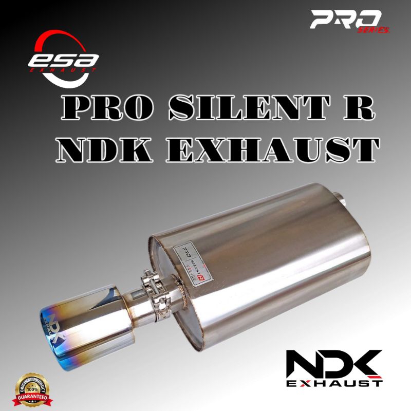 KNALPOT MOBIL RACING NDK EXHAUST PRO SILENT R KARAKTER SUARA SILENT STANDAR RACING
