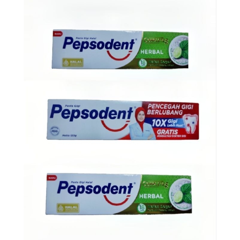 Pepsodent Herbal Odol White Tub Pasta Gigi 120g Varian Lengkap & Termurah