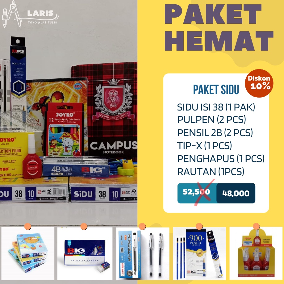 

Grosir Terpopuler Paket Buku tulis alat tulis sekolah kantor anak Buku Sidu
