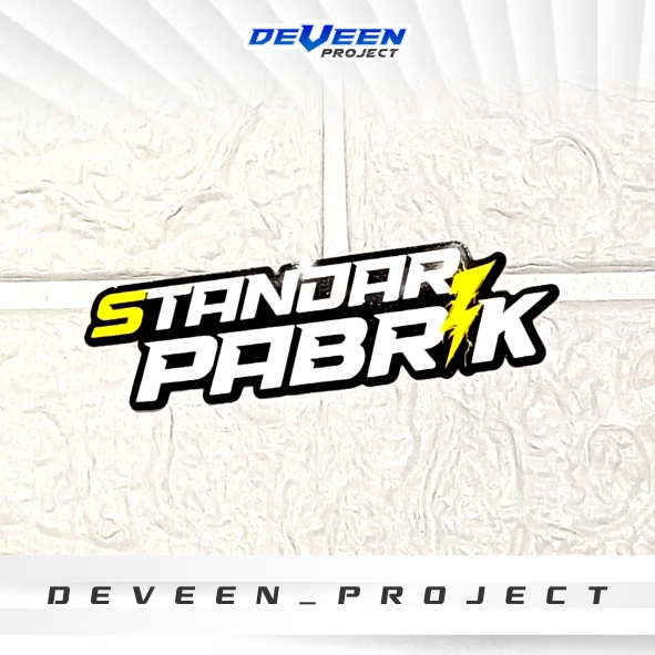 

Stiker " STANDAR PABRIK " | Stiker Helm, Hp, Laptop | Stiker Aksesoris