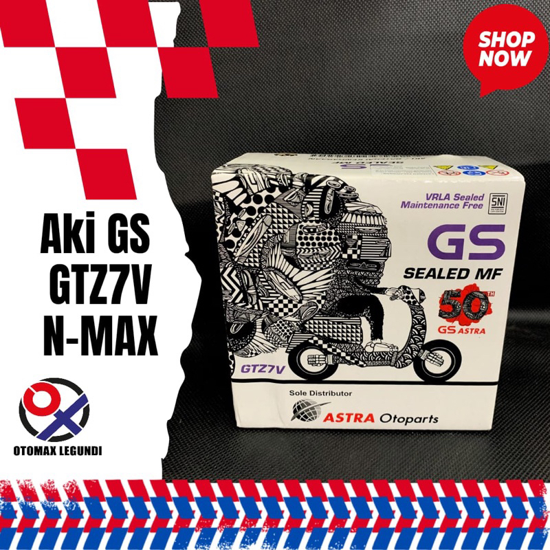 Aki GS GTZ7V N-MAX GS ASTRA Original