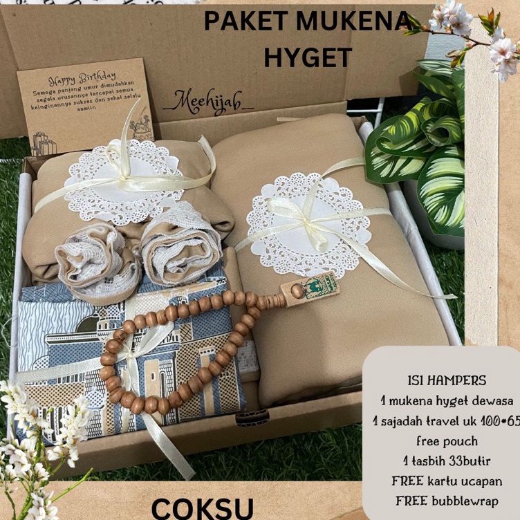 

Diskon Merakyat HAMPERS MUKENAH HYGET MURAH KADO PERNIKAHAN ULTAH