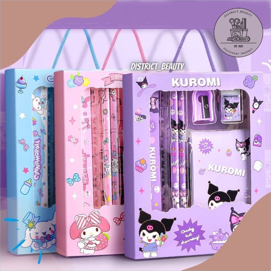 

Super Viral PAKET ALAT TULIS TALI 5 IN 1 SANRIO GIFT HAMPERS KADO ANAK TEMA SANRIO STATIONERY SET ATK LUCU TERMURAH
