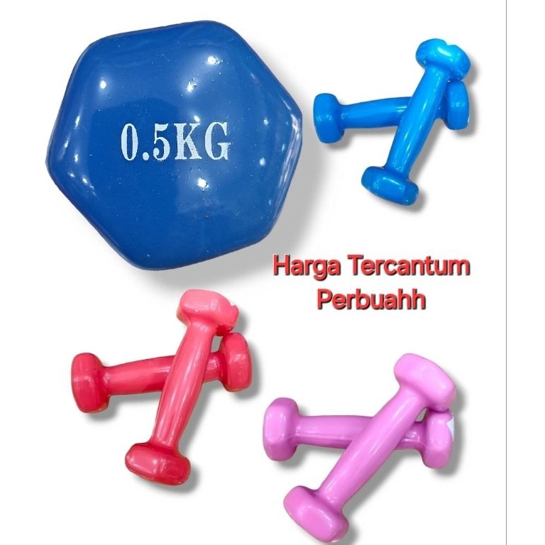 Penawaran Terbaik Barbel Setengah Kilo Vinil 5kg  Dumbel Vinyl 5kg  Dumbel Setengah Kilo Per 1 Pcs