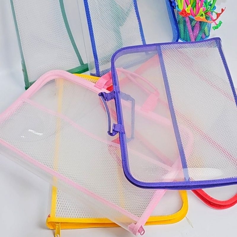 

Map Zipper Resleting Tenteng Map Plastik jaring F4 / Folio