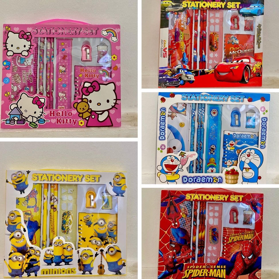 

Free Ongkir perlengkapan sekolah alat tulis set lengkap import 6in1