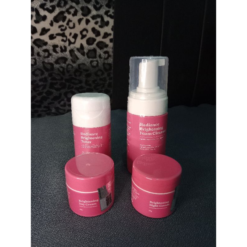 BG Skin, Skincare wajah paket lengkap, Brightrninh toner, radiance brightening, brightening day crea