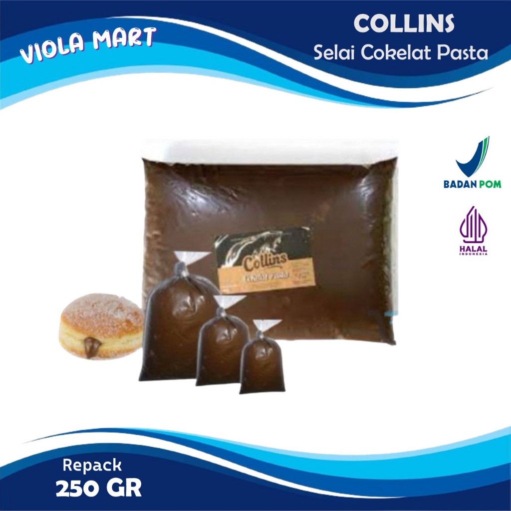 

SELAI COKELAT PASTA Repack 250gr / Choco Filling / Selai Cokelat Isian & Olesan