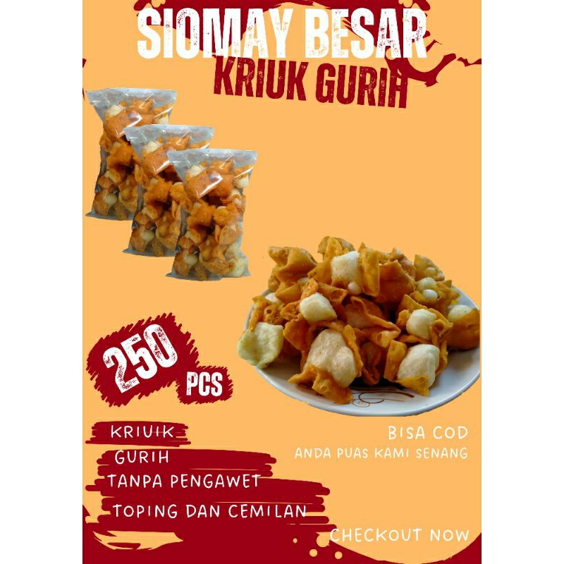 

siomay besar isi 250 pcs murah